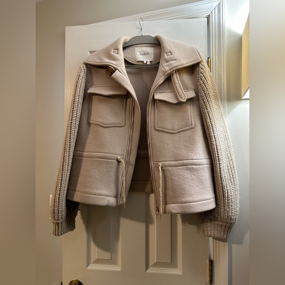 ba&sj Knitted Sleeve Utility Jacket